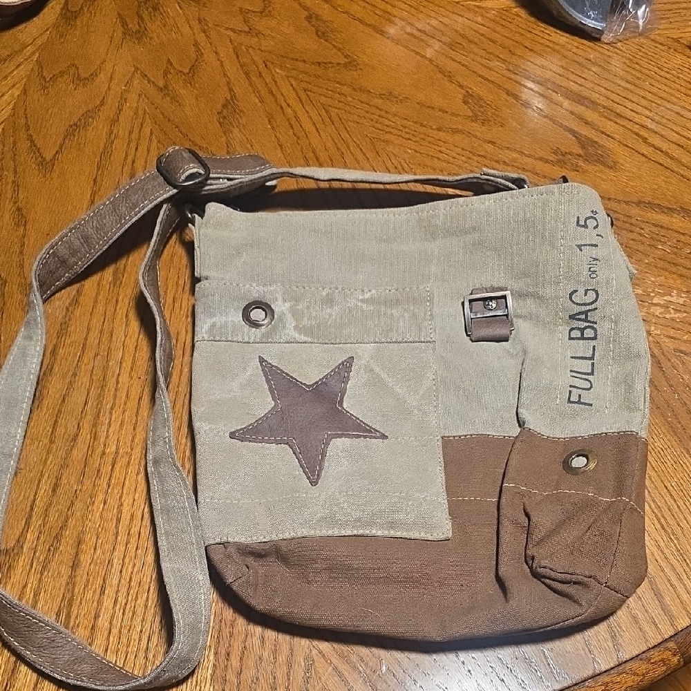 Myra Bag Olive and Brown Crossbody Bag